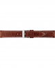 Alligator print calf leather strap, mat. With strong case and buckle connection, stitched loop and stainless steel buckle. This strap has soft leather lining and is super flexible. White stitching - 208731