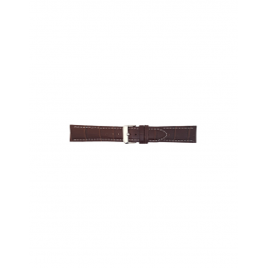 Alligator print calf leather strap, mat. With strong case and buckle connection, stitched loop and stainless steel buckle. This strap has soft leather lining and is super flexible. White stitching - 208773