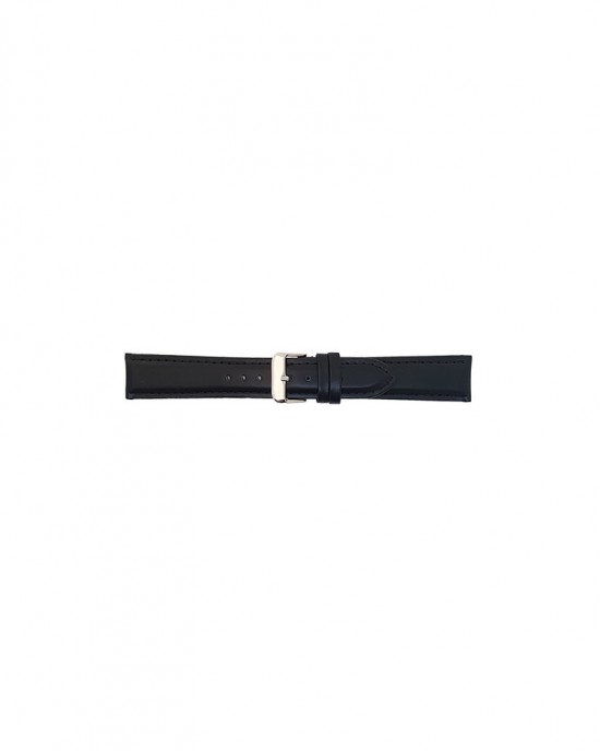 Volledig glad calf leather watch strap with stitching and padded. This soft watch strap has nubuck lining and is fitted with a stailess steel buckle - 208782