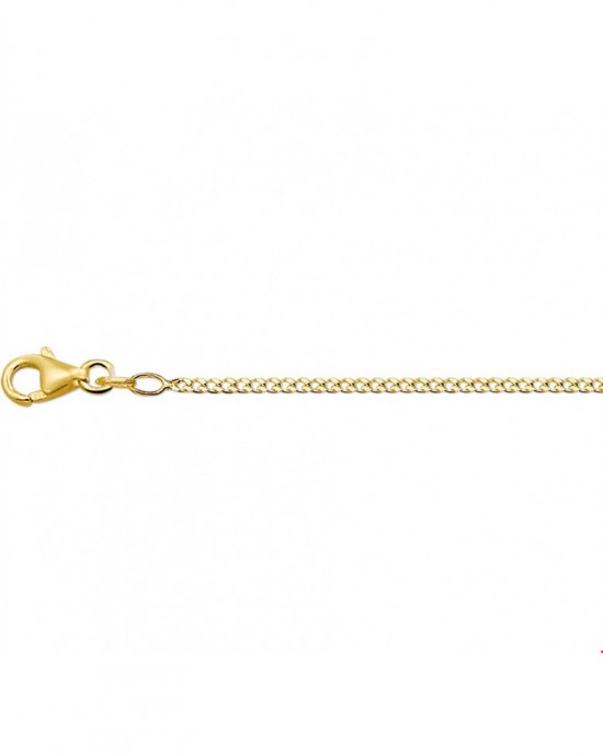 14 krt geelgouden lengtecollier gourmetschakel 70 cm 1,7 mm breedte voorzien van karabijnhaak - 208840