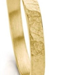 Ines Bouwen handgemaakte 14 karaats geelgoudkleurige voorbeeldring, Model 60-4 ca 3 mm breed - 213163