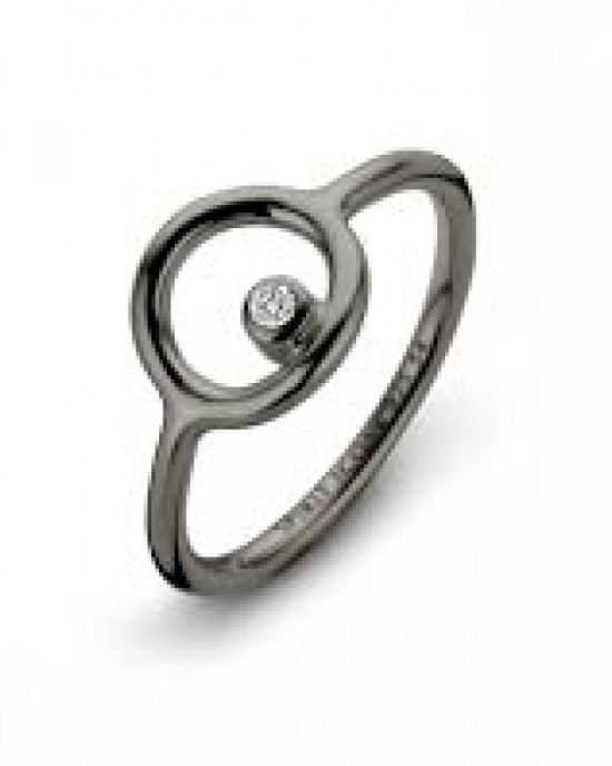 SPIRIT ICONS, Infinity ring, zilver geoxydeerd - 210143