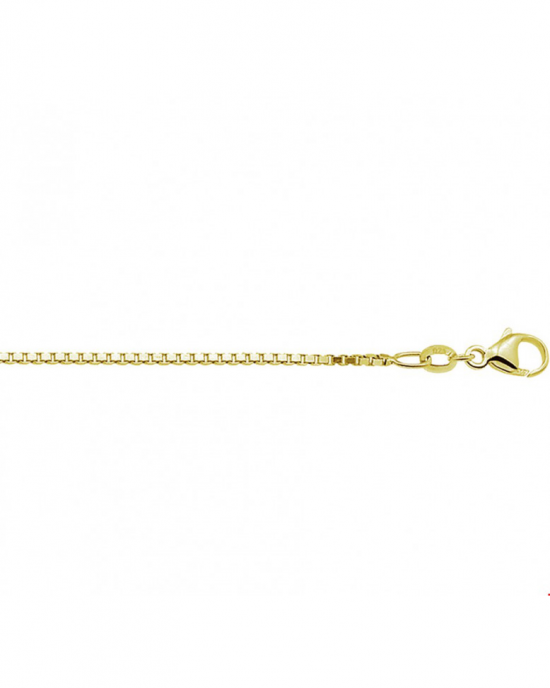 doublé venetiaansschakel collier op 50 cm met karabijnhaak - 210359