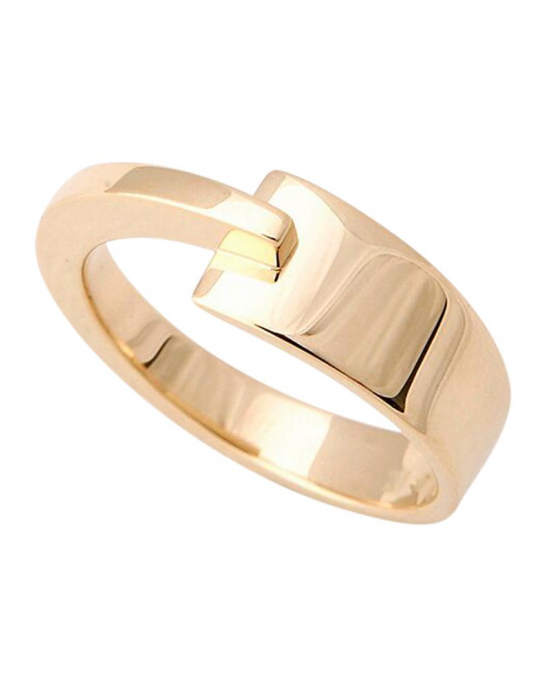 14 krt geelgouden Nol Ring, met de hand gesmeed in een warme tussenkleur goud, model AU81127.6 - 213255