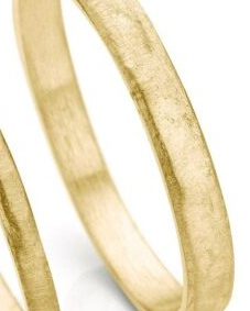Ines Bouwen 14 karaats handgemaakte geelgoudkleurige voorbeeldring Model 55-0 ca 2,5 mm breed - 213180
