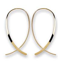 Zilveren, volledig geel verguld, Bastian lange en sierlijke fantasie oorhaken , gepolijst - 211881