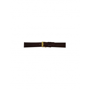 Calf leather strap with fine lizard print and nubuck lining. This semi padded strap is soft and has a stainless steel buckle. - 212597