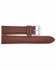 Calf leather strap with fine lizard print and nubuck lining. This semi padded strap is soft and has a stainless steel buckle. - 212597