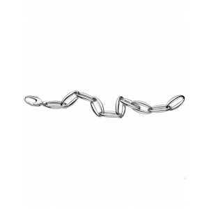 een zilveren fantasieschakelarmband, 19 cm gerhodineerd - 211590