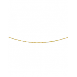 14 krt geelgouden lengte collier, ankerschakel + veerring , 41 + 4 cm x 0,8 mm - 213297