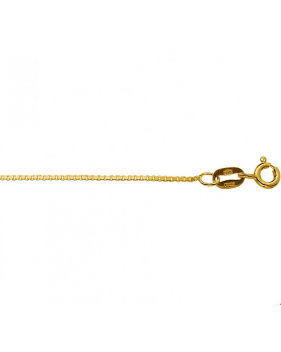 14 krt geelgouden venetiaans lengtecollier, dikte 0,8 mm, draaglengte  41 - 43 - 45 cm - 212098 14 krt geelgouden venetiaans lengtecollier, dikte 0,8 mm, draaglengte  41 - 43 - 45 cm - 212098