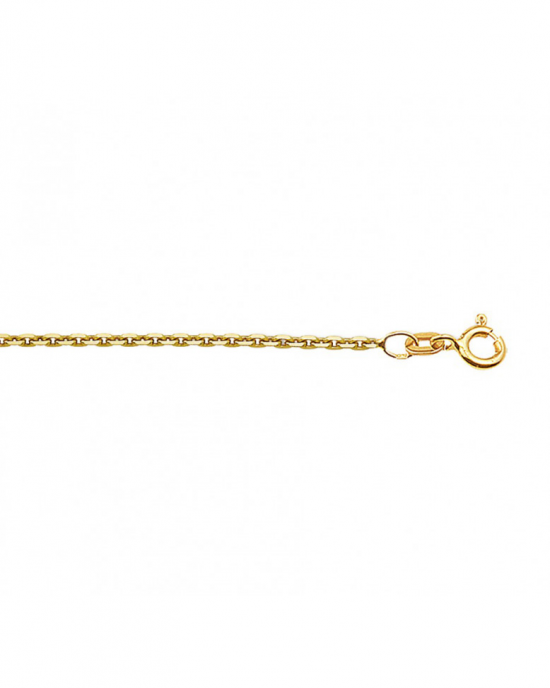 Doublé lengtecollier ankerschakel 42 cm met veerring, 1.6 mm - 212350