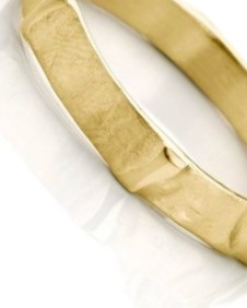 Ines Bouwen 14 karaats handgemaakte geelgoudkleurige voorbeeldring Model 56-4, ca 3,5 mm breed - 213175