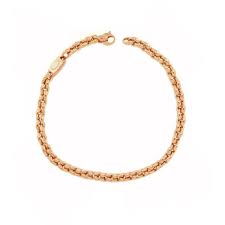 14 Karaats roségouden Monzario fantasieschakel armband, voorzien van een draaibare karabijnhaak, 19,5 cm x 4,8 mm , refnr1183A - 212662