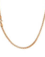 18 krt roségouden Monzario collier " ronde fantasie venetiaanse schakelstijl " 45 cm en 2,8 mm dikte - 212729