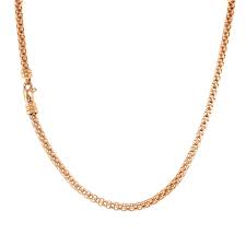 18 krt roségouden Monzario collier " ronde fantasie venetiaanse schakelstijl " 45 cm en 2,8 mm dikte - 212729