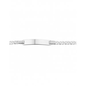 zilveren fantasieschakel naamplaatarmband 16-18 cm - 212748