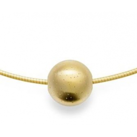 Bastian zilver geelvergulde hanger, bol gediamanteerd - 212850