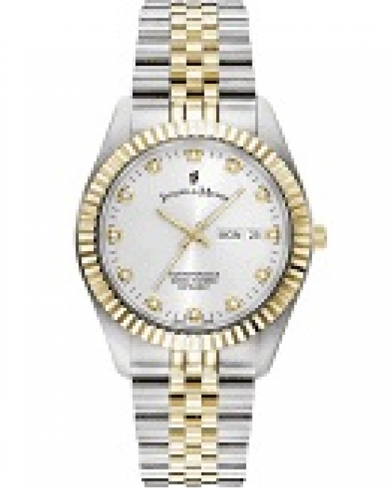Jacques du Manoir horloge " Inspiration Day-date 40 mm Silver-Gold " bicolor stalen band en kast, JWG00303 - 214730