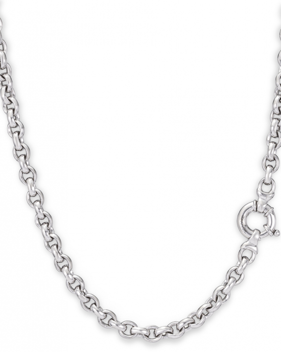 zilveren Monzario Argento jasseronschakel collier refnr : arg 1008 op 45 cm - 212980