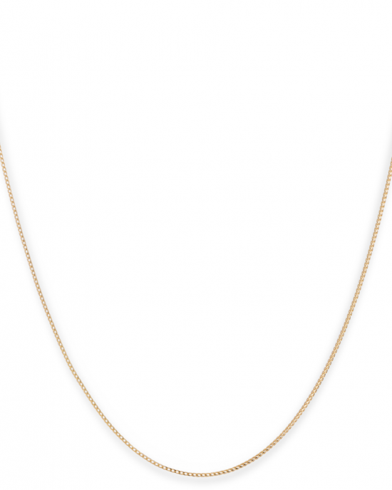 geelgouden fantasieschakelcollier 45 cm. - 213532