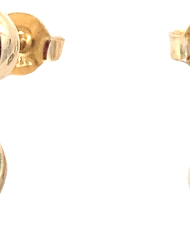 14 krt geelgouden Monzario oorstekers waaraan bungelend een Amazoniet hangt, model O1159 - 213732