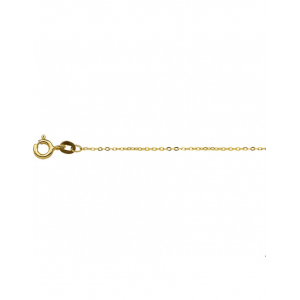 14 karaats geelgouden ankerschakel lengtecollier op 41-43-45 cm. 1 mm dik - 213951