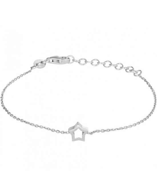 zilveren armbandje met ster 15-18 cm - 214420