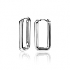 zilveren Zinzi klapcreolen " paperclip "  24 x 3mm, zio2223 - 214546