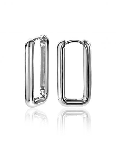 zilveren Zinzi klapcreolen " paperclip "  24 x 3mm, zio2223 - 214546