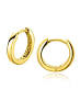 14 KARAATS Geelgouden Zinzi oorsieraden, klapcreolen 12 x 1.7 mm,  ZGO321 - 215485