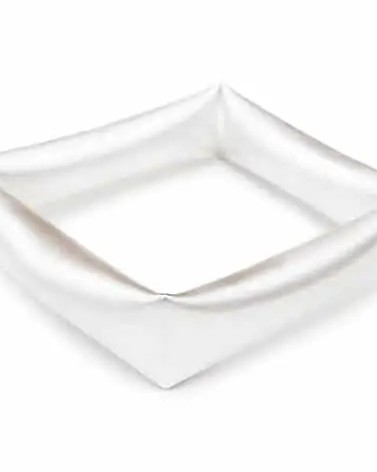 Yoko handgemaakte zilveren ring, MAD. vierkante opblaasvorm - 215569