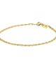 Zinzi gold; 14 karaats geelgouden fantasie schakel armbandje 18.5 cm - 215474