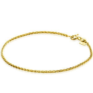 Zinzi gold, 14 karaats geelgouden palmierschakel armband 18,5 cm. 1.5 mm  refnr. zga 307 - 215477