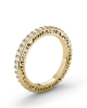 Luis & Freya,14 karaats geelgouden Poem ring, 2 mm breed, endloss love briljant rondom - 215700