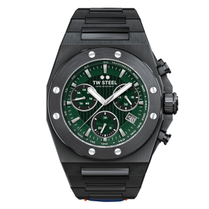 TW Steel stalen Chronograaf model CEO TECH, model CE4081,  volledig stalen kast en band zwart gecoat, 45 mm kast voorzien van een zwitsers uurwerk , 100 m WD, schroefkroon en saffierglas - 11111133