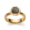 bastian, zilver vergulde ring met een labradoriet - 11111208