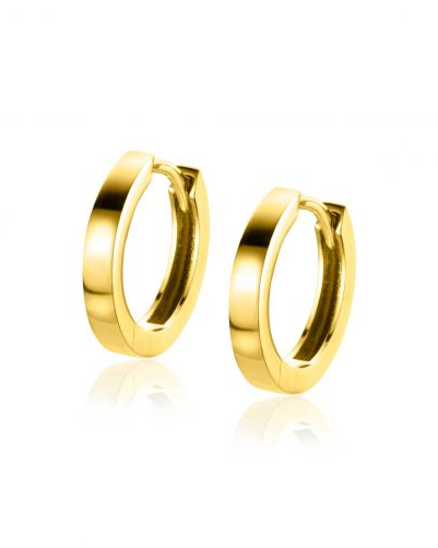14 KARAATS Geelgouden Zinzi oorsieraden, klapcreolen 13.5 x 2.3 mm Refnr. ZGO427 - 11111389
