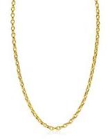 Zinzi gold, 14 karaats geelgouden collier met ovale schakels in 4 mm op 45 cm. refnr. ZGC353 - 11111573