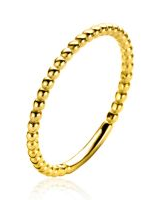 14 karaats geelgouden zinzi ring  met bolletjes 1.5 mm model ZGR372-54 - 11111578
