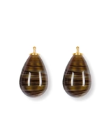 heide heinzdorff creoolhangers zilver verguld met glazendruppels van 24 mm in kleur 61 - 11111624