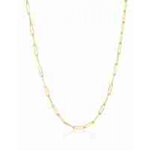 14 KARAATS Geelgouden Zinzi fantasie collier Paperclipschakel 45 cm x 1,6 mm, ZGC298 - 11111674