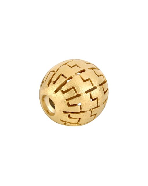 60120465900, zilver geelvergulde siersluiting, 15 mm bol puzzle - 11112145