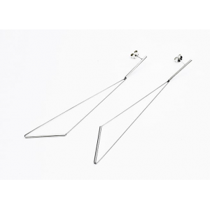 Yoko Takirai handgemaakte oorsieraden : Moduli Tre OR24G, zilver verguld met edelstaal - 11112246