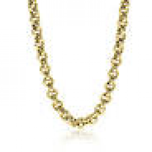 14 karaats geelgouden fantasie Zinzi jasseron collier 45 cm x 6,5 mm - 11112257