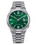 volledig stalen Citizen automaat, voorzien van glazen achterdeksel en saffierglas , vergrote datumvenster, 5 ATM, groene wijzerplaat - 11112404