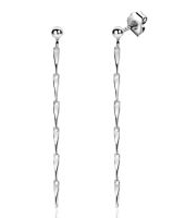 zilveren Zinzi fantasie oorsieraden, met glinsterende pijlvormige schakels ca 47 mm, zio2414 - 11112553