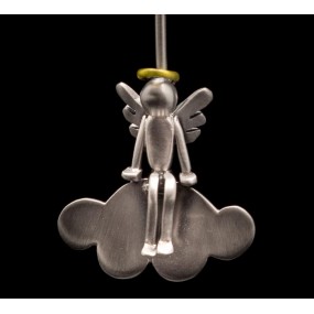 zilveren Acme Art miniatuur hanger Engel op een wolk, inclusief zilveren collier 42 cm - 11112596