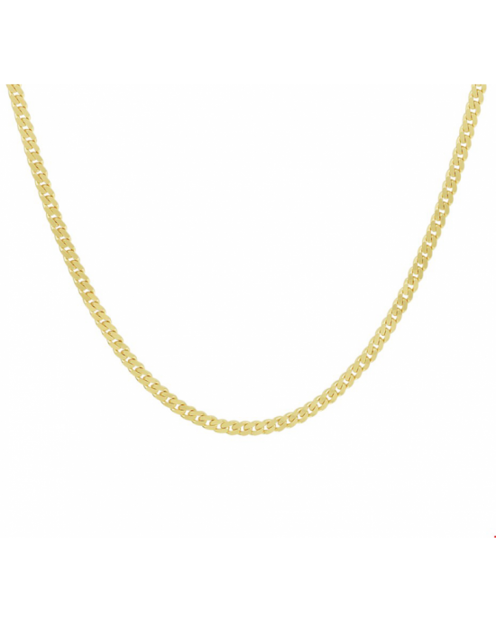 Geelgouden collier met een gourmet schakel. Het collier heeft schakelbreedte van 2.4 mm en een draaglengte van 60cm. Uitgevoerd met een stevige karabijn sluiting. - 11116439