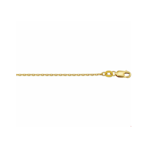 Geelgouden collier met anker schakel en draaglengtes van 41 43 en 45cm. Uitgevoerd met een karabijn sluiting. - 11114147